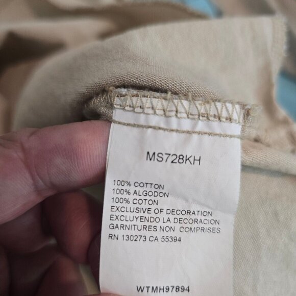 Wrangler Pearl Snap Button Up Shirt Men 1X Western Vintage Tan Horse Country - Picture 13 of 14